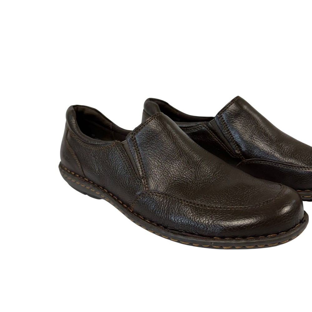 b.o.c. Born Concept Womens Marelly Slip On Loafer 10 Brown Leather Comfort Shoe